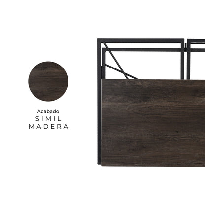 Escritorio Plegable Walnut Café