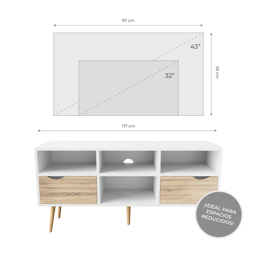 Sala Mundial - Rack TV Bolonia + Mesa Bari