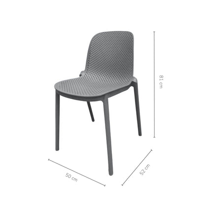 Silla Auxiliar Vera Gris Oscuro