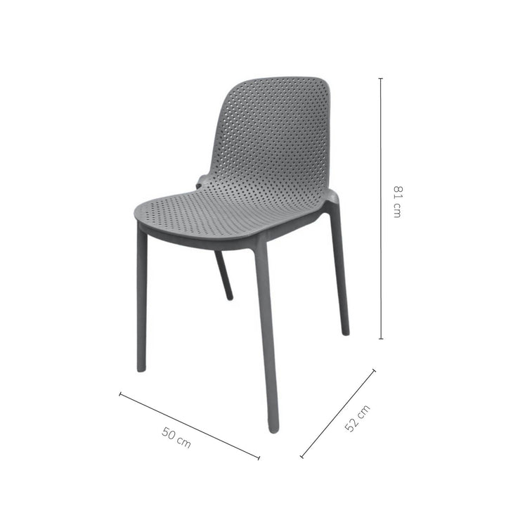 Silla Auxiliar Vera Gris Oscuro