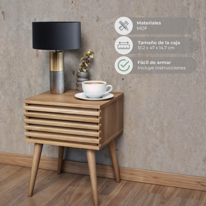 Mesa de Noche Dortmund Retro