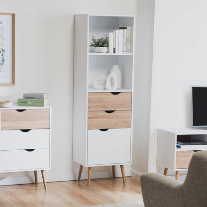 Biblioteca Vertical Gotemburgo Nórdico Blanca