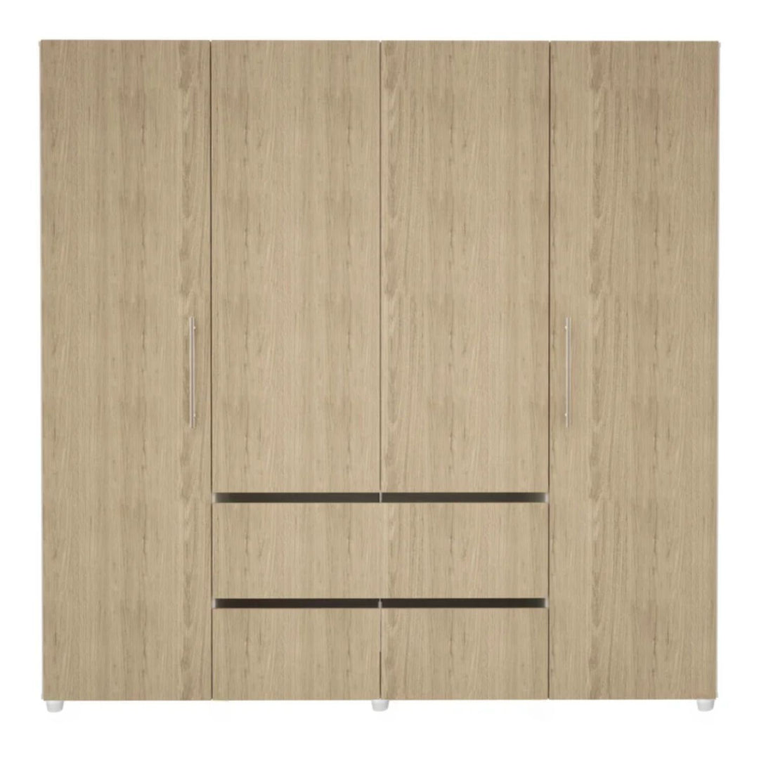 Closet 6 Puertas 120,9x200x49,8 Color Nogal Capri