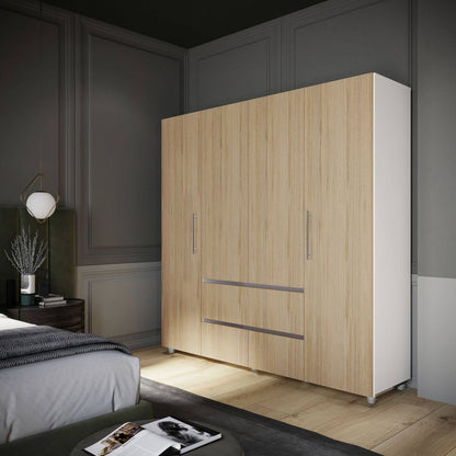 Closet 6 Puertas 120,9x200x49,8 Color Nogal Capri