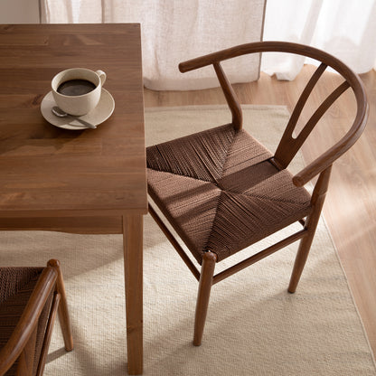 Set 2 Sillas de Comedor Makati Estilo Wishbone