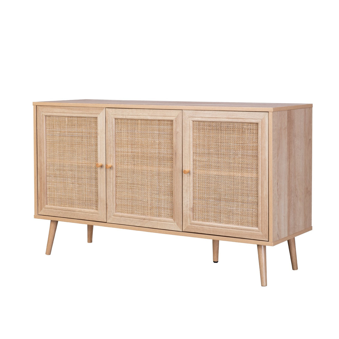 Bifé Vajillero Maui con Puertas de Ratán