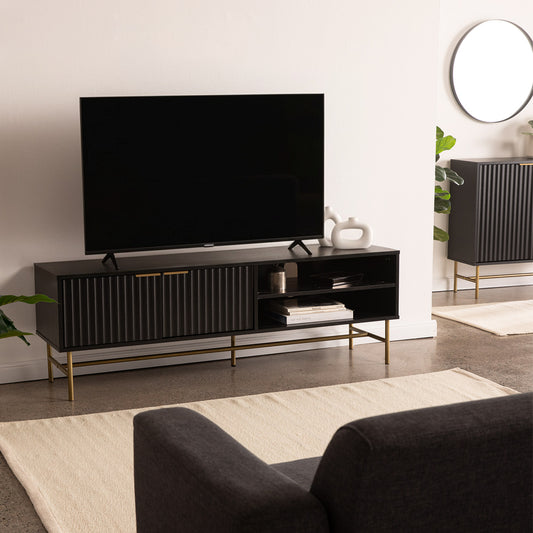 Mueble de TV Moderno Queens Negro