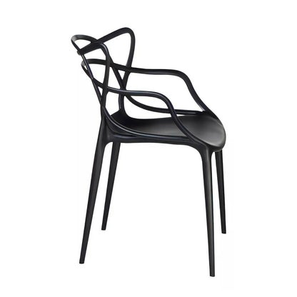 Silla Plástica Sidney Negra