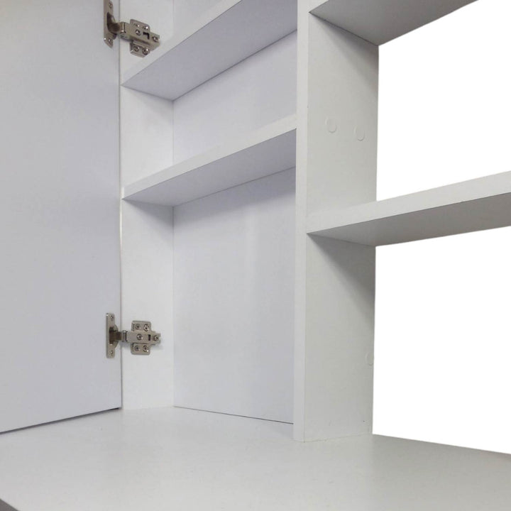 Mueble Tocador Con Espejo Blanco