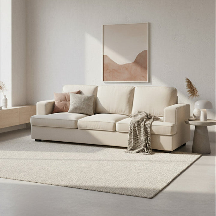 Sofá 3 Puestos Comprimido Sabina Beige