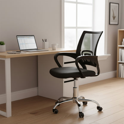 Silla de Oficina Ejecutiva Mesh con Base Cromada