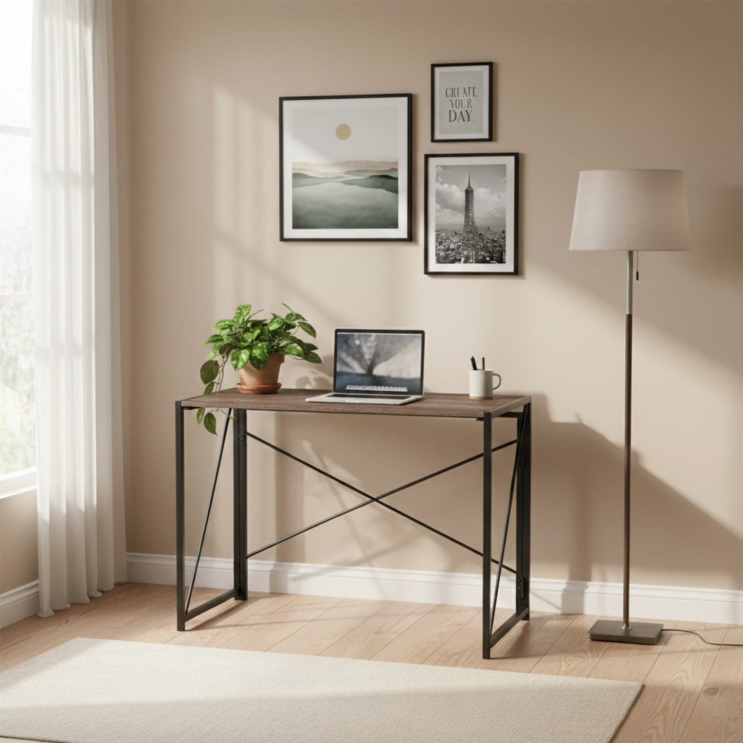 Escritorio Plegable Walnut Café