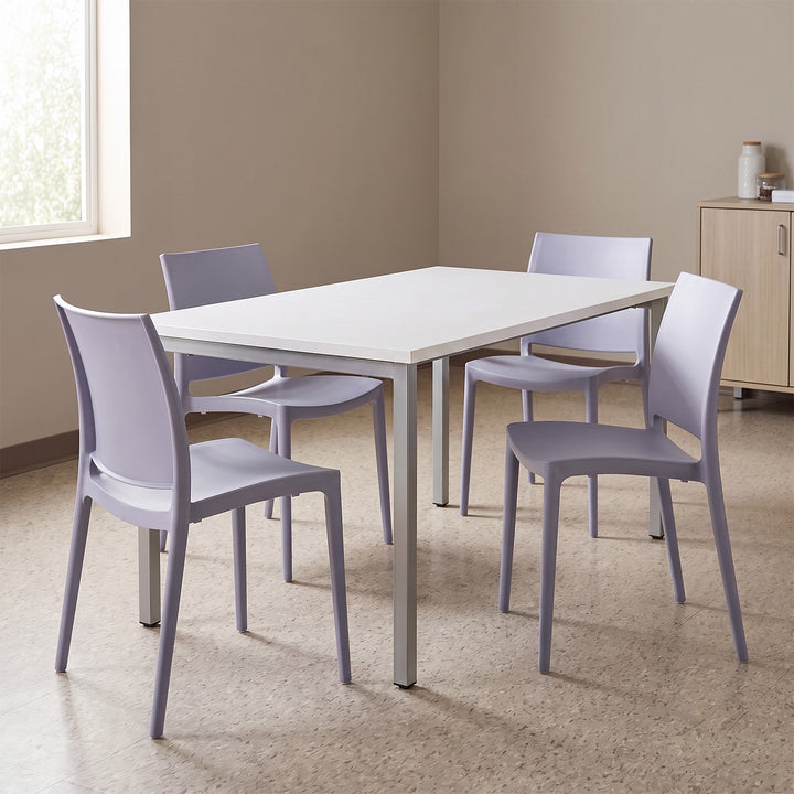 Set x4 Silla Auxiliar Clásica Gris