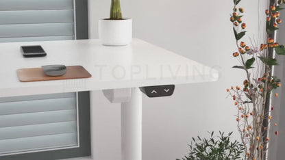 Escritorio Eléctrico Ajustable en Altura Blanco
